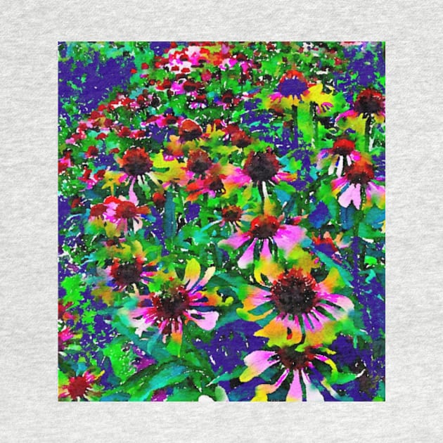 Purple coneflower garden pattern by Dillyzip1202